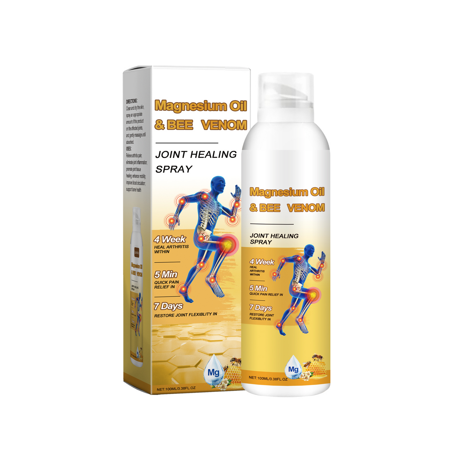 Spray pentru Articulații cu Venin de Albine și Magneziu